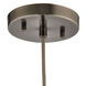 Urban Form 1 Light 6 inch Black Nickel Mini Pendant Ceiling Light