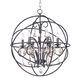 Orbit 6 Light 25 inch Oil Rubbed Bronze Single Pendant Ceiling Light