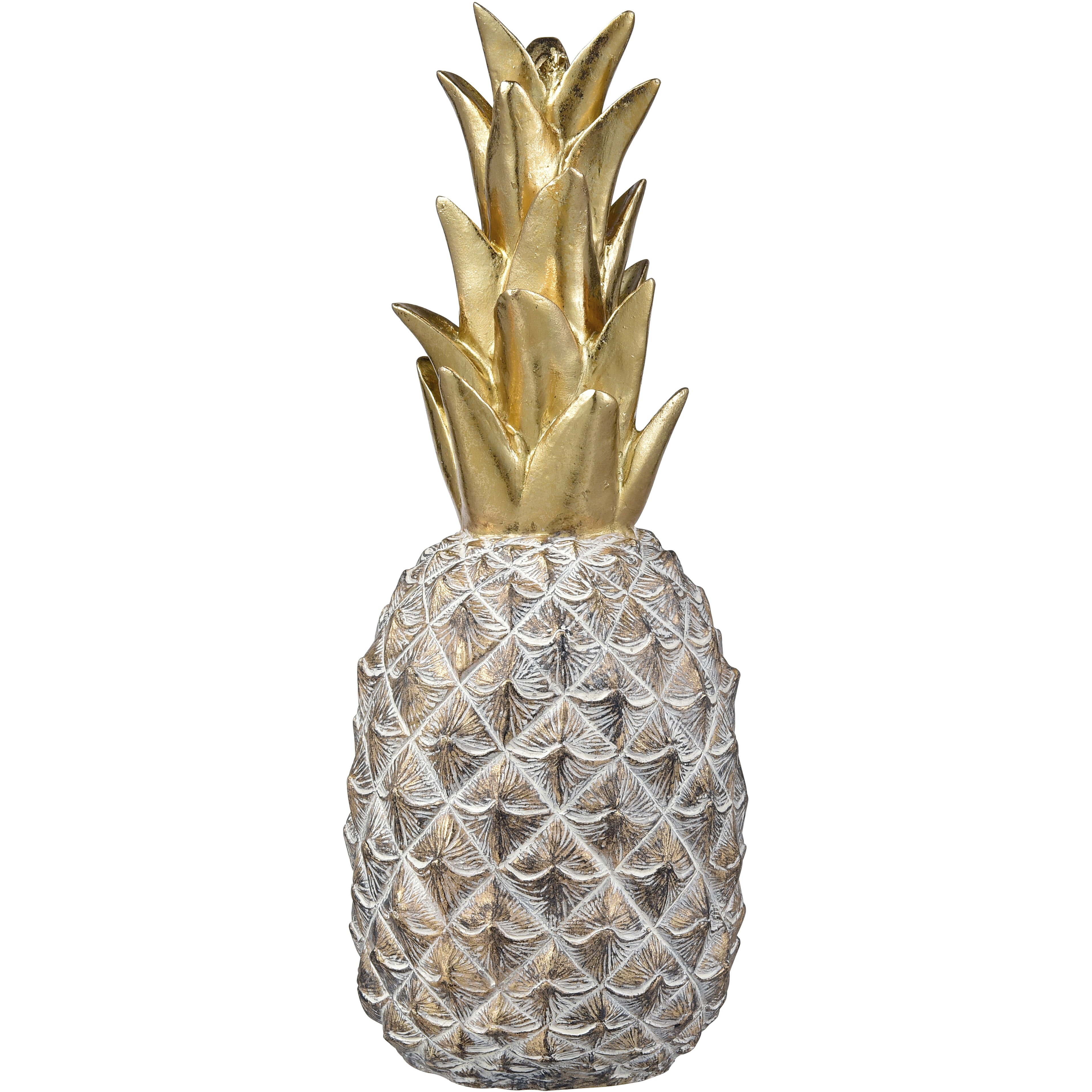 Big Island Gold with Whitewash Pineapple, Set of 2