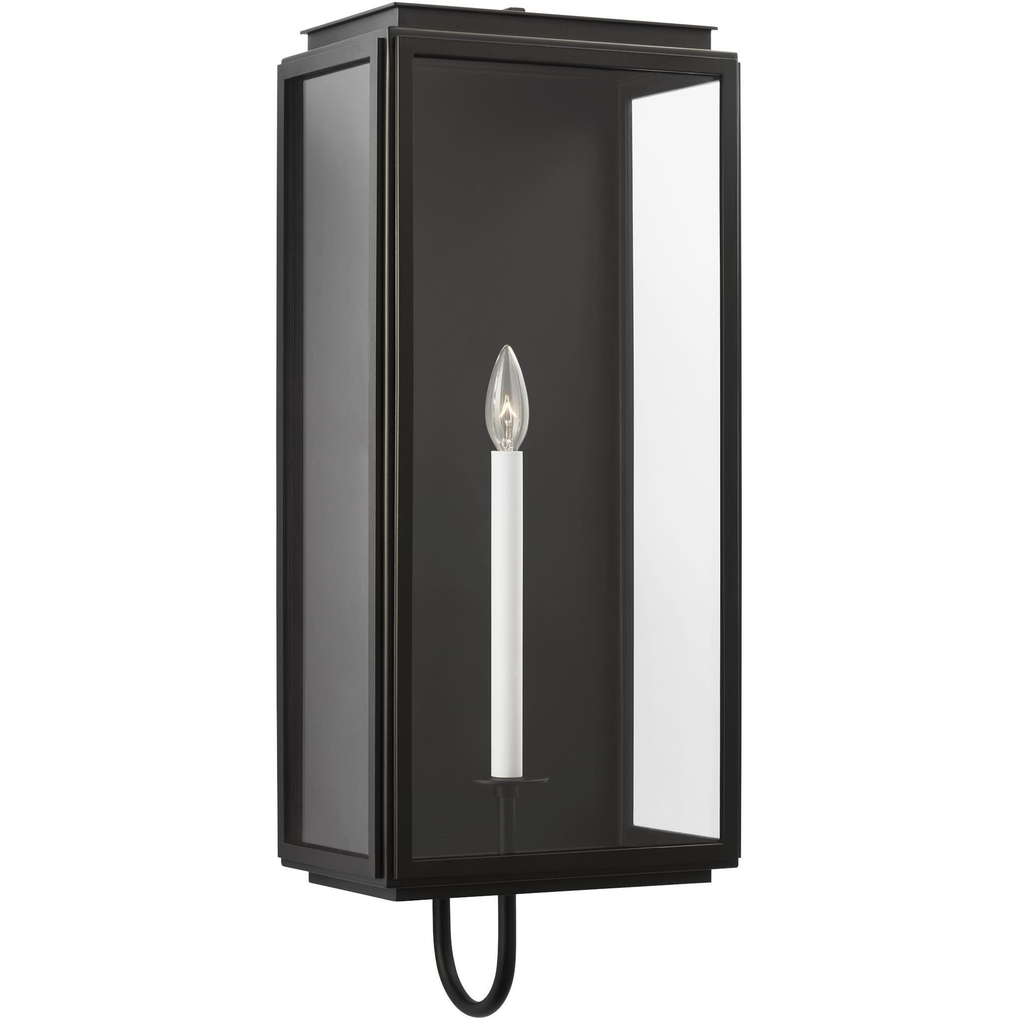 Edgar 1 Light 28.88 inch Textured Black Outdoor Wall Lantern