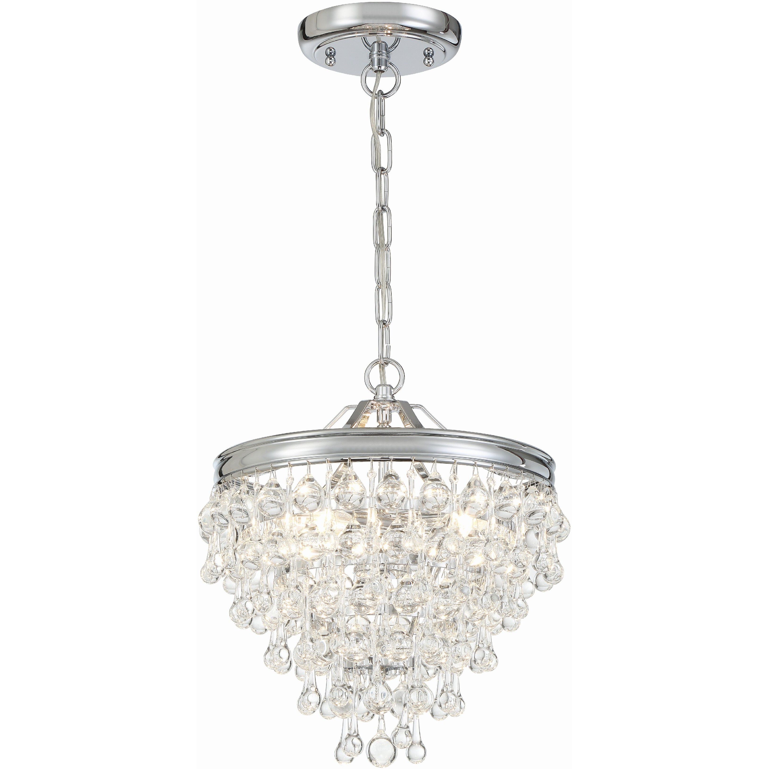 Calypso 3 Light 13 inch Polished Chrome Chandelier Ceiling Light