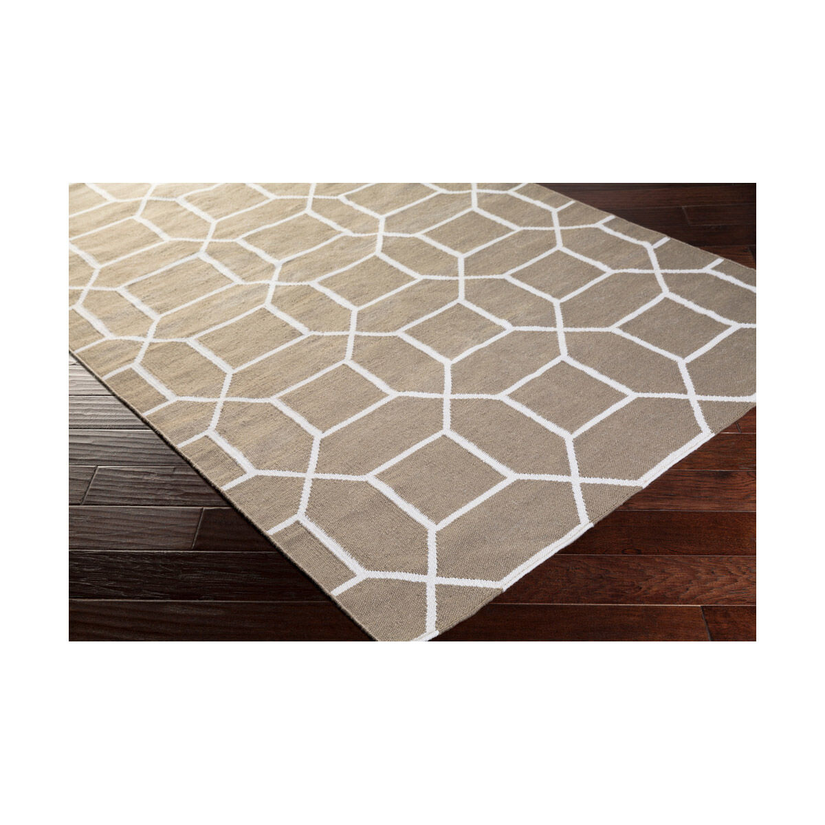 Lagoon 96 X 30 inch Gray and Neutral Indoor Area Rug, PET Yarn