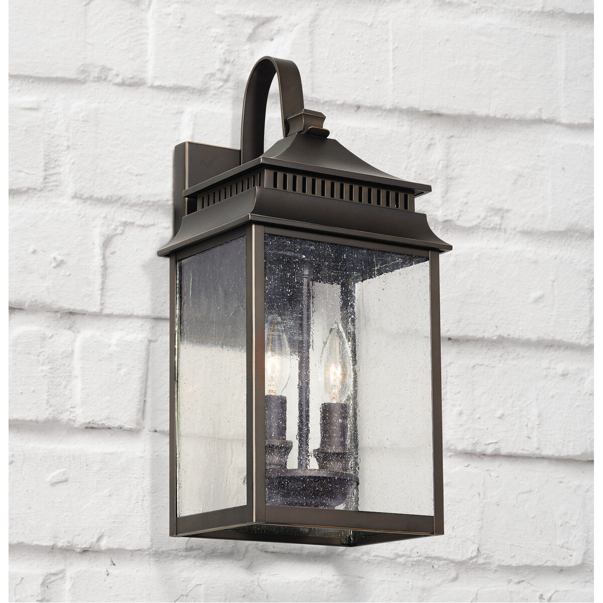 Sutter Creek 2 Light 18 inch Oiled Bronze Outdoor Wall Lantern