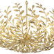 Broche 12 Light 42 inch Antique Gold Chandelier Ceiling Light
