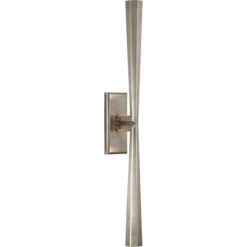 Thomas O'Brien Galahad LED 3 inch Antique Nickel Linear Sconce Wall Light