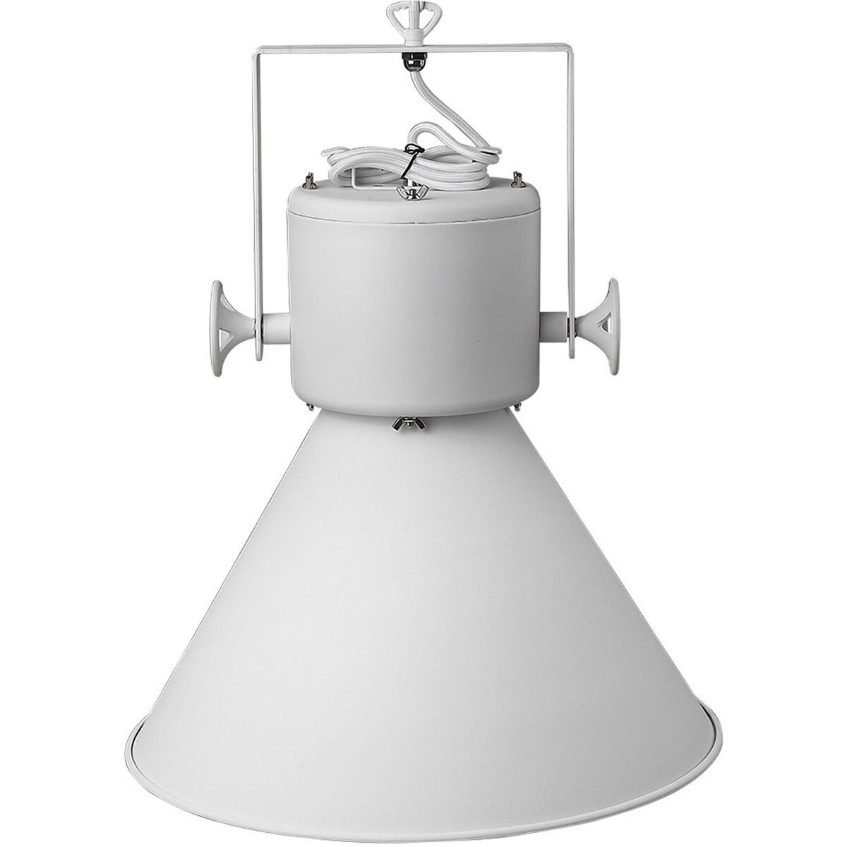Crew 1 Light 18 inch White Pendant Ceiling Light