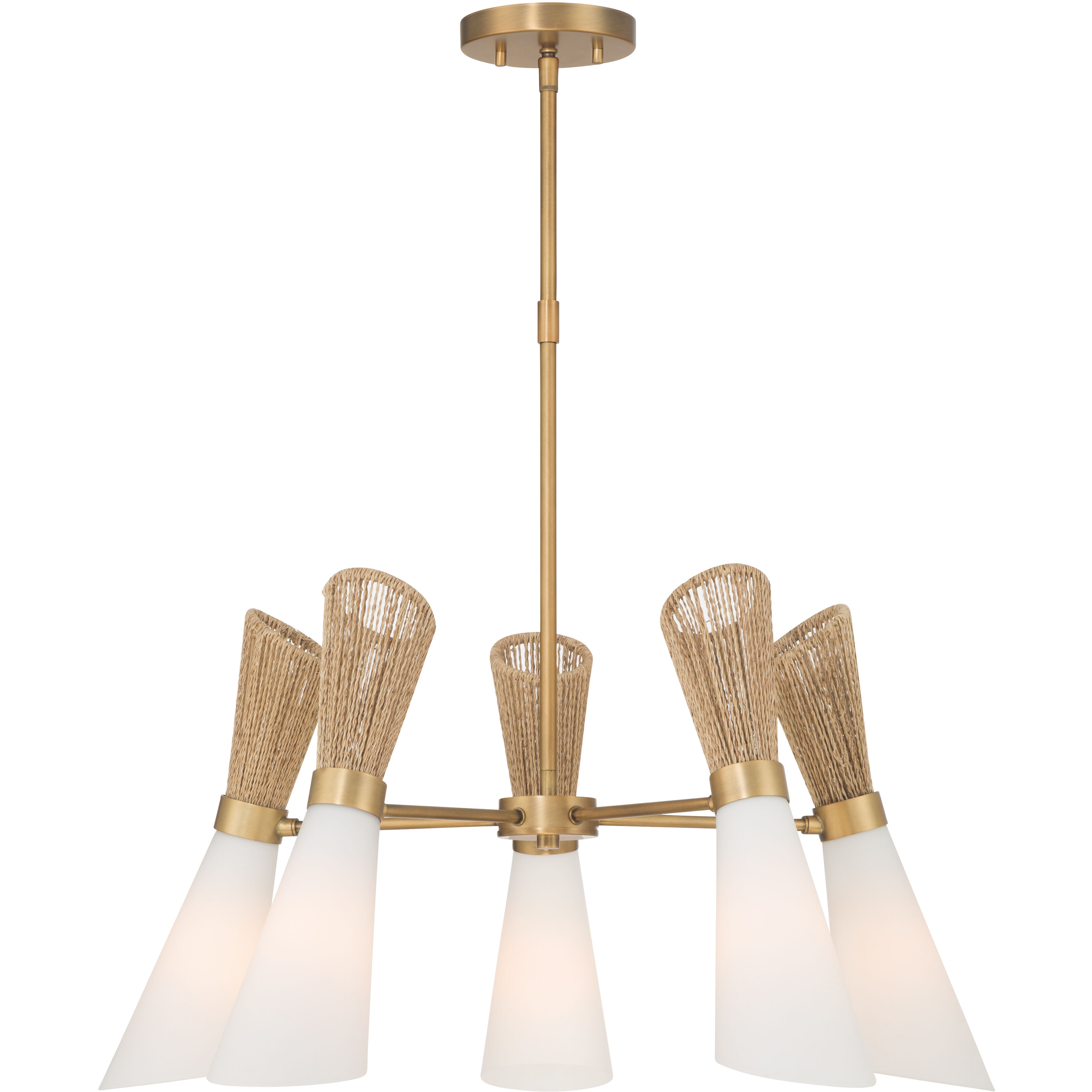 Vantrel 5 Light 26.25 inch Legacy Brass Chandelier Ceiling Light