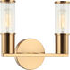 Klarice 2 Light 10 inch Aged Gold Brass Wall Sconce Wall Light