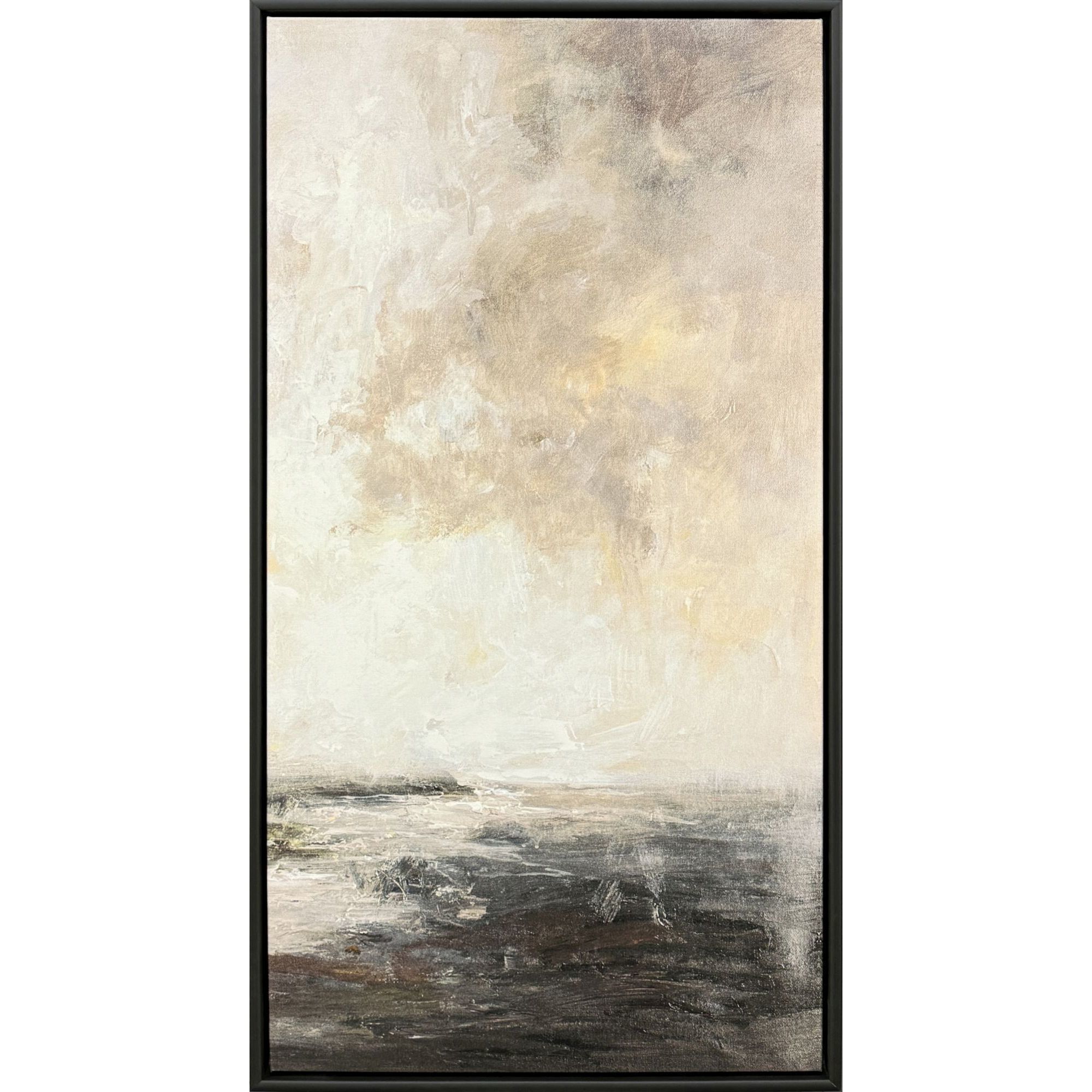 Tender Skies Gray and Brown and Multi and Neutral Canvas