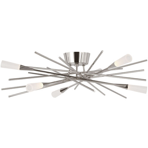 Chapman & Myers Stellar LED 28 inch Polished Nickel Flush Mount Ceiling Light