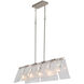 Serenity 5 Light 37.88 inch Pewter Linear Pendant Ceiling Light
