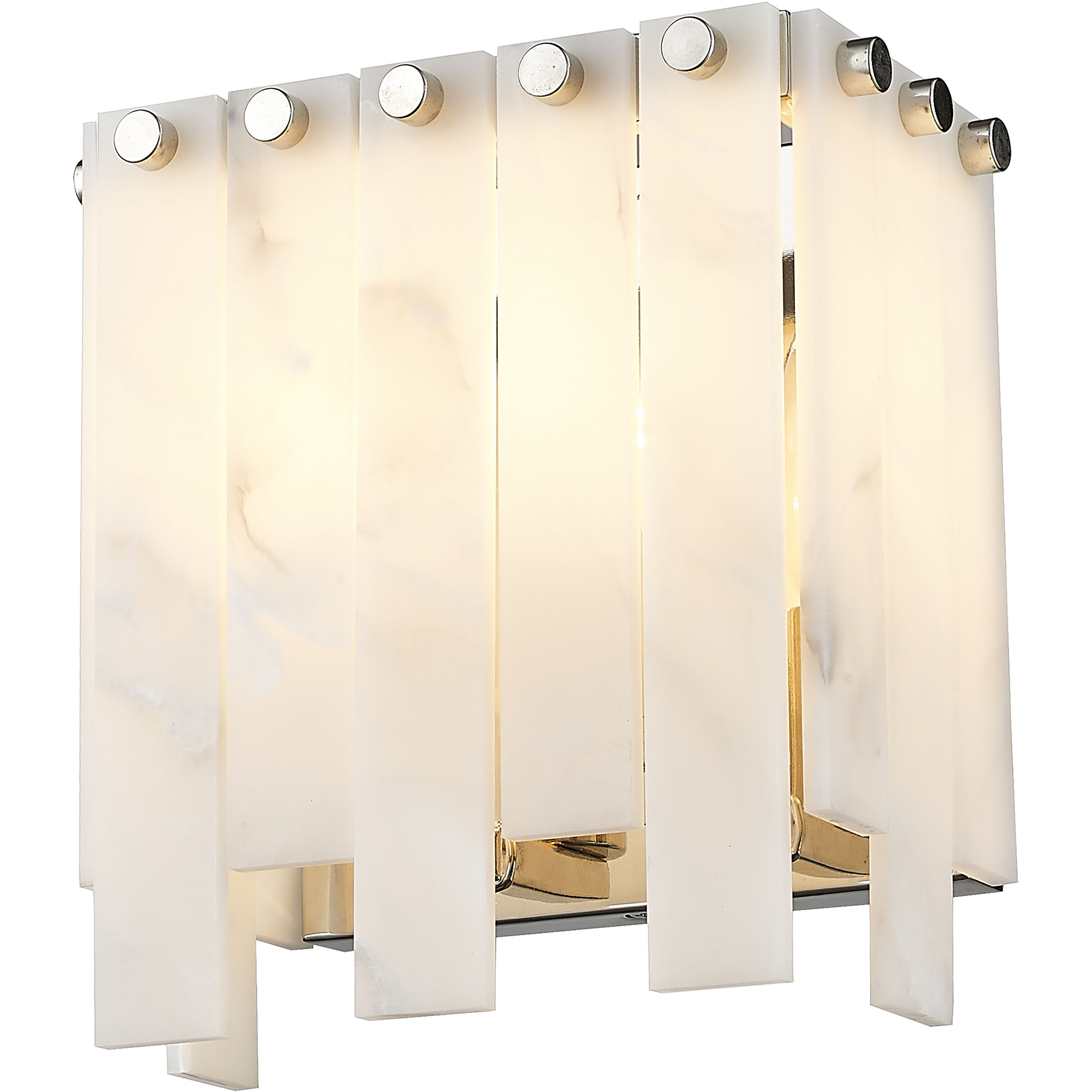 Viviana 2 Light 7.5 inch Polished Nickel Wall Sconce Wall Light