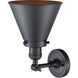 Franklin Restoration Appalachian 1 Light 8 inch Matte Black Sconce Wall Light, Franklin Restoration