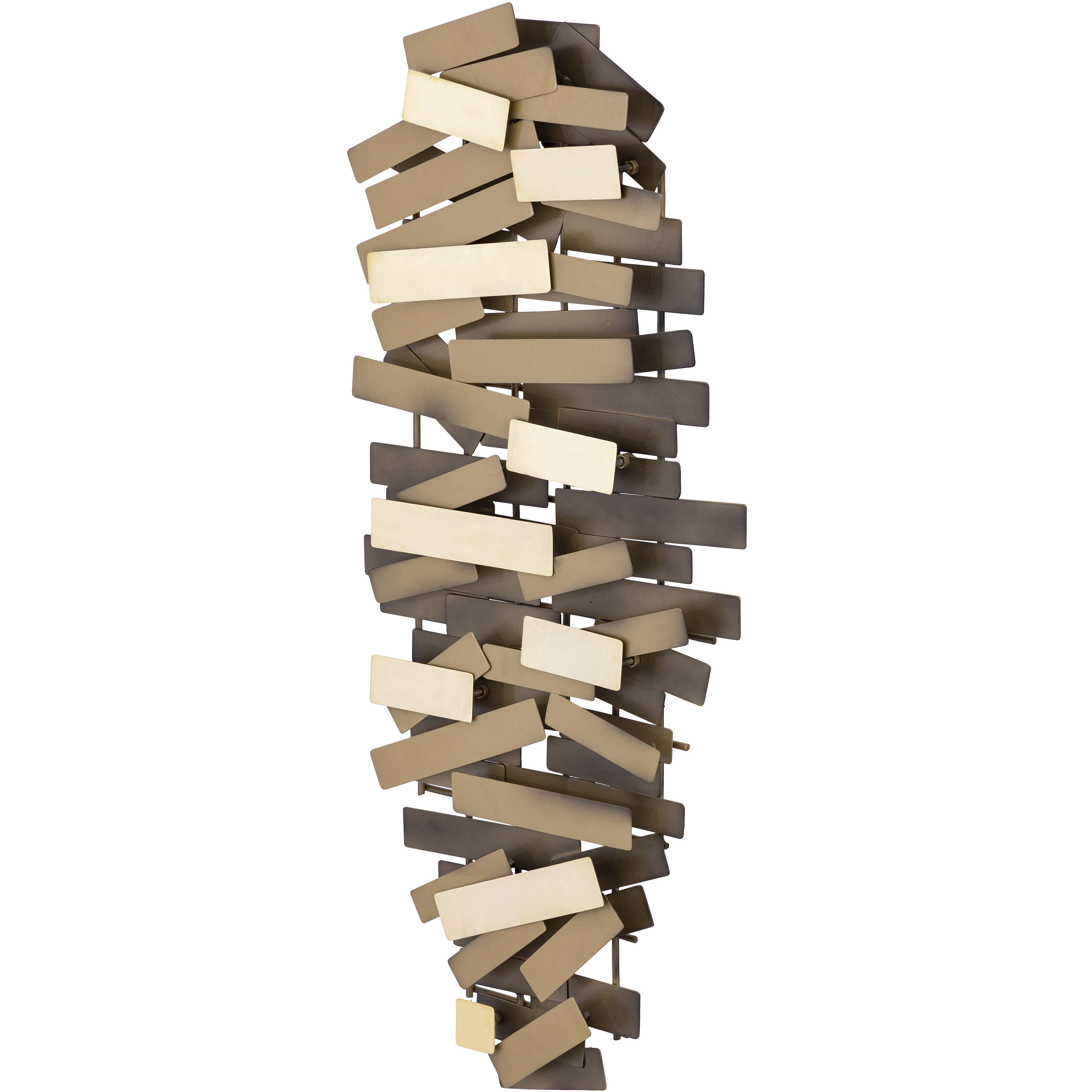 Bond Satin Brass Dimensional Wall Art