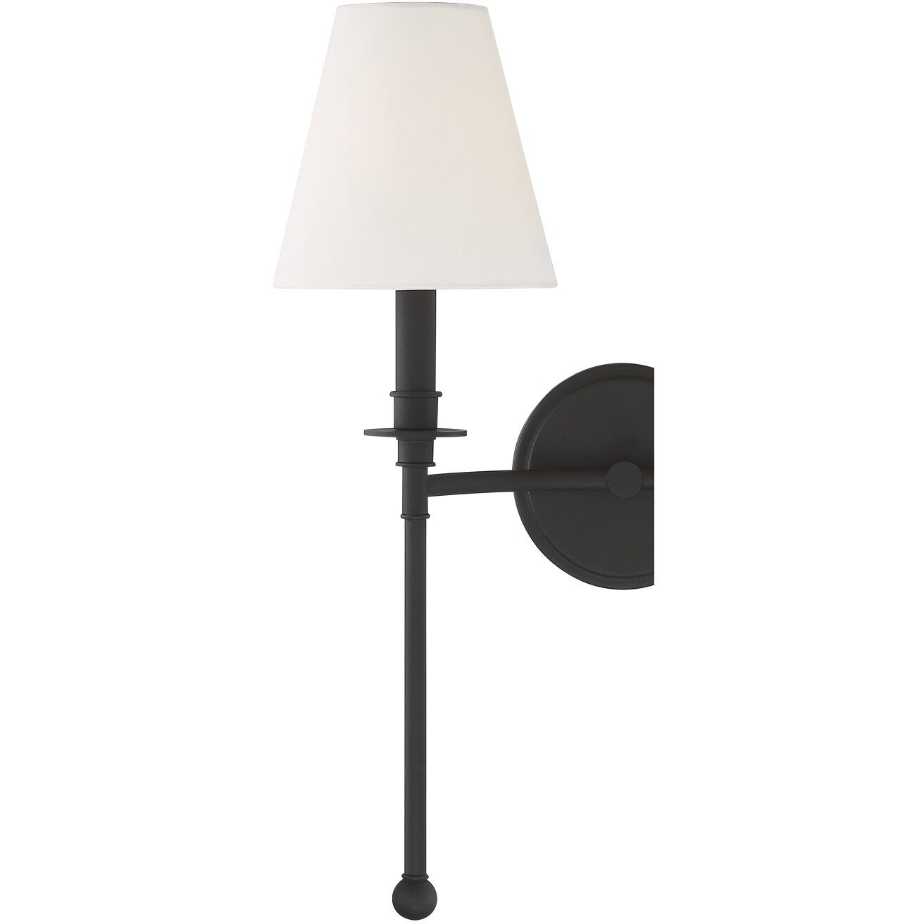 Ottone Way Sconce Wall Light in Black