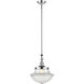 Franklin Restoration Oxford LED 12 inch Polished Chrome Mini Pendant Ceiling Light in Clear, Franklin Restoration