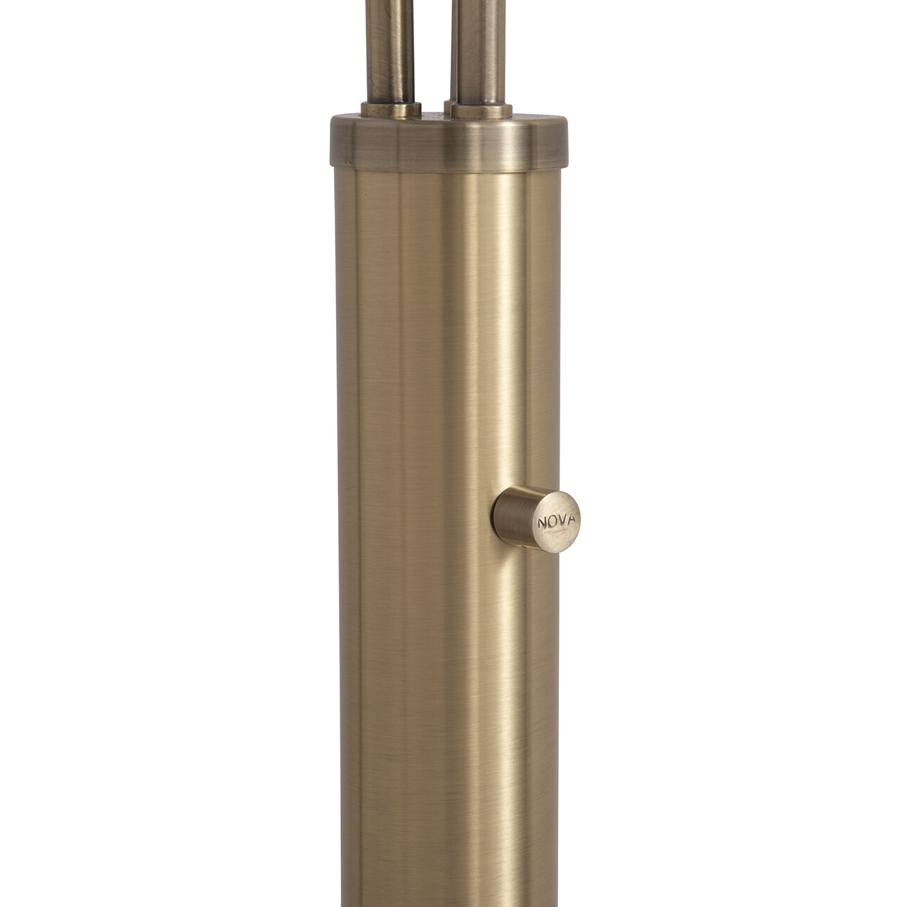 Moraga 85 inch 60.00 watt Walnut and Weathered Brass with Black Arc Floor Lamp Portable Light