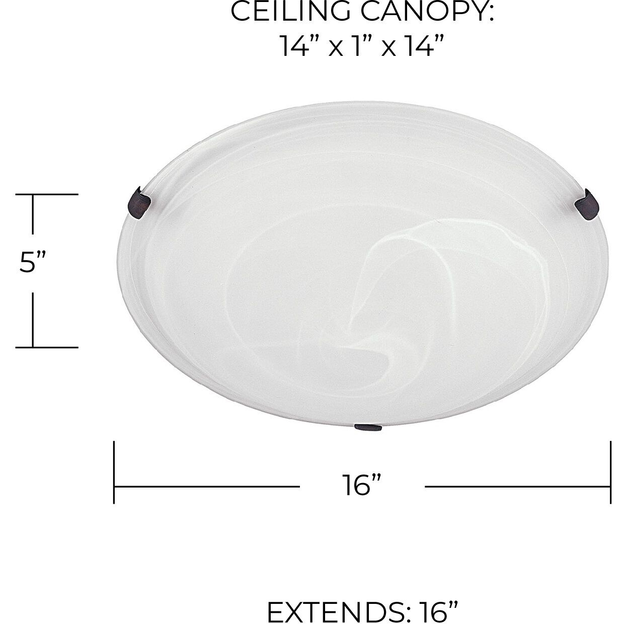 Alan 3 Light 16 inch Multiple Finishes Flush Mount Ceiling Light in White Faux Alabaster