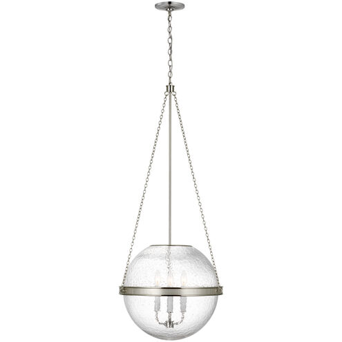 Marie Flanigan Reese LED 18.25 inch Polished Nickel Globe Pendant Ceiling Light