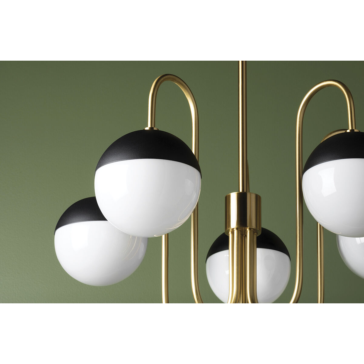 Renee 1 Light 7 inch Polished Nickel / Black Pendant Ceiling Light