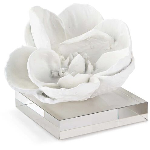 Magnolia 6 X 5 inch Sculpture in White