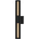 Citadel LED 24 inch Black Outdoor Wall Mount