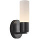 Fusion Collection - Cellini Family 4.5 inch Matte Black ADA Wall Sconce Wall Light, EVOLV