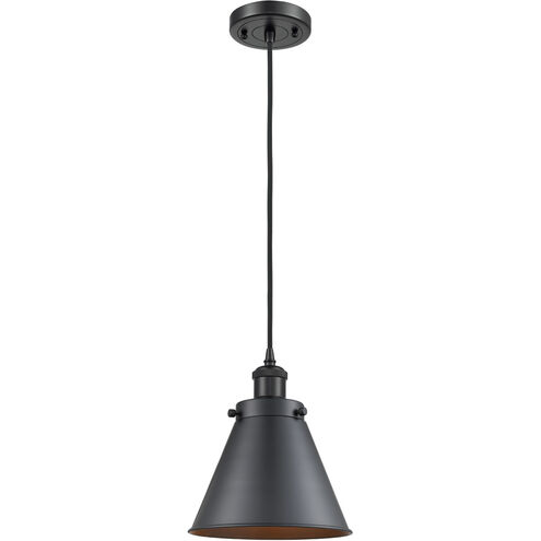 Ballston Appalachian 1 Light 8 inch Black Antique Brass Mini Pendant Ceiling Light