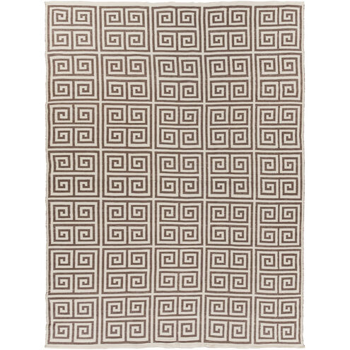 Picnic 63 X 39 inch Dark Brown, Cream Rug