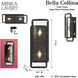 Bella Collina 2 Light 6.25 inch Coal Wall Sconce Wall Light