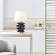 Kelly Wearstler Linden 34.25 inch 100 watt Black Porcelain Table Lamp Portable Light