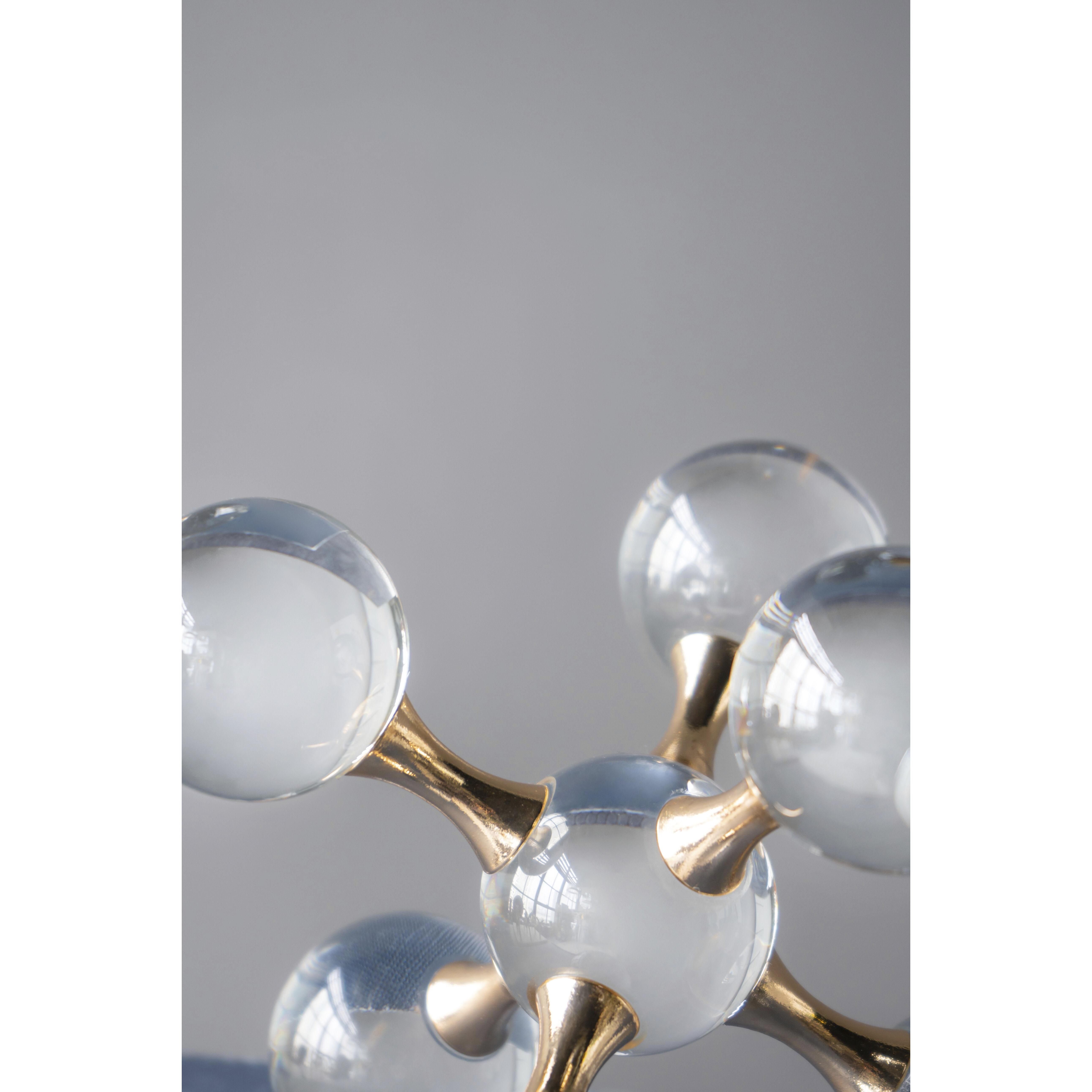 Molecular Clear/Gold Décor