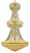 Primo 32 Light 36 inch Gold Foyer Ceiling Light in Royal Cut