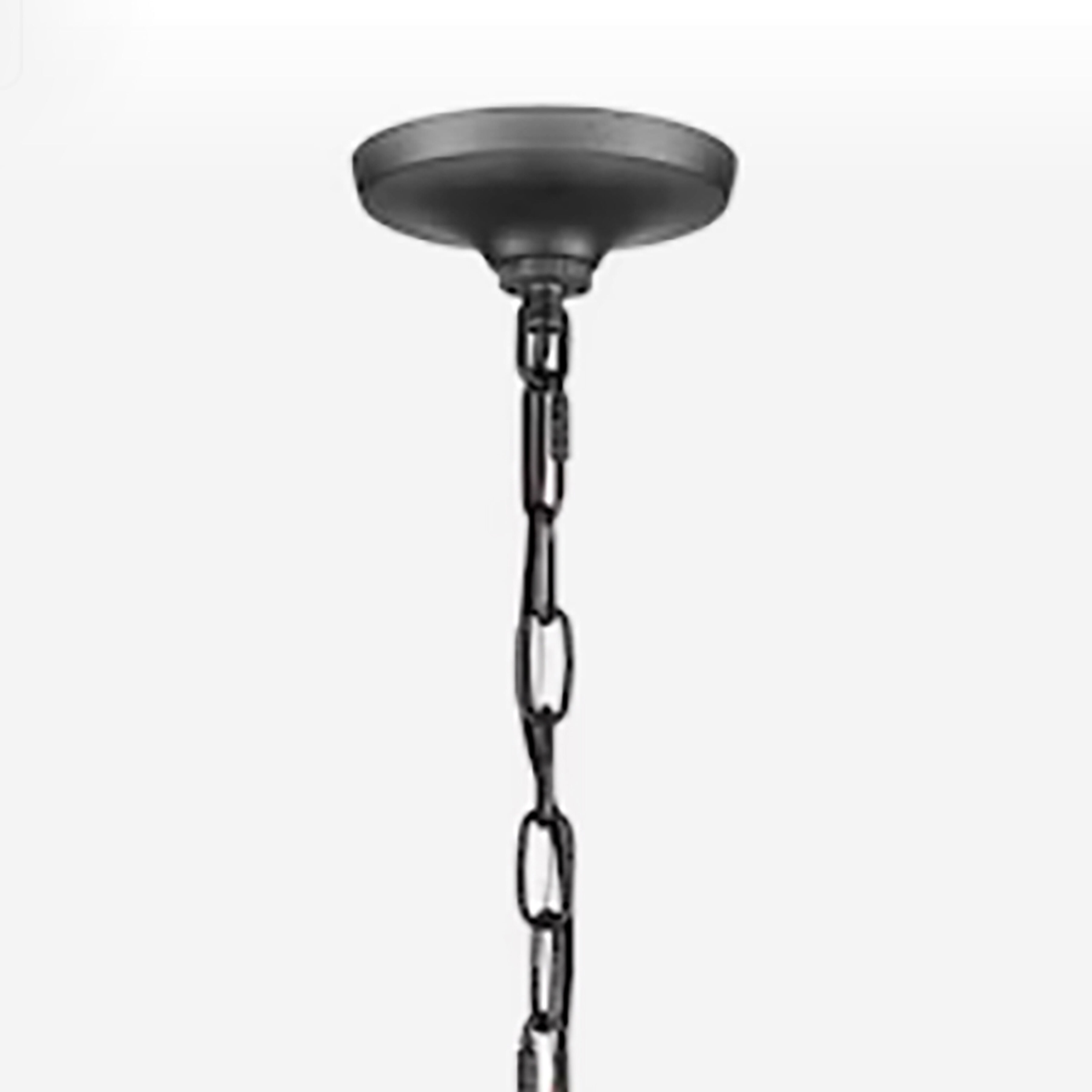 Brownell 5 Light 24.5 inch Charcoal with Antique White Chandelier Ceiling Light