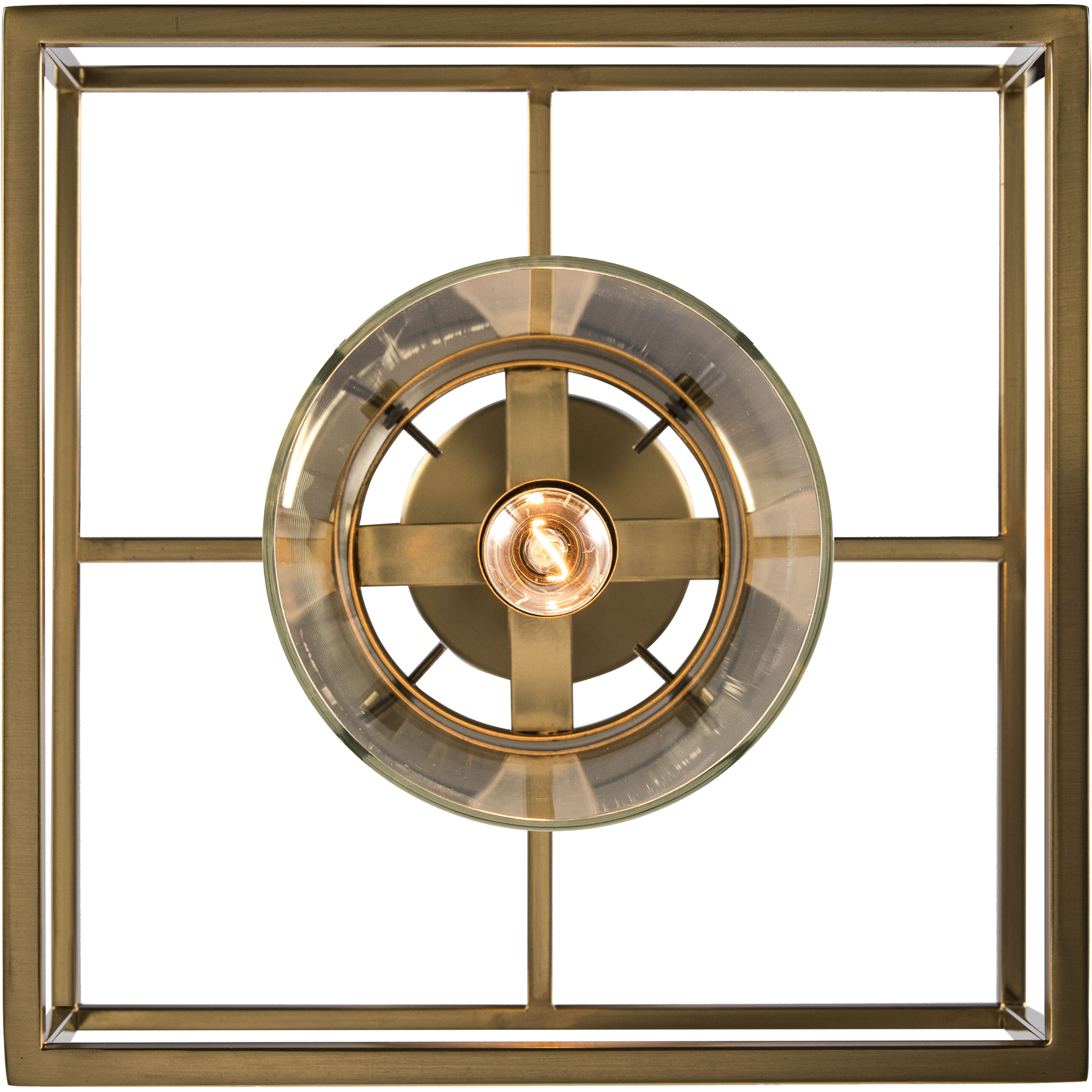 Nova 1 Light 12 inch Antique Gold Mini Pendant Ceiling Light