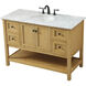 Metropolis 48 X 22 X 34 inch Natural Wood Vanity Sink Set