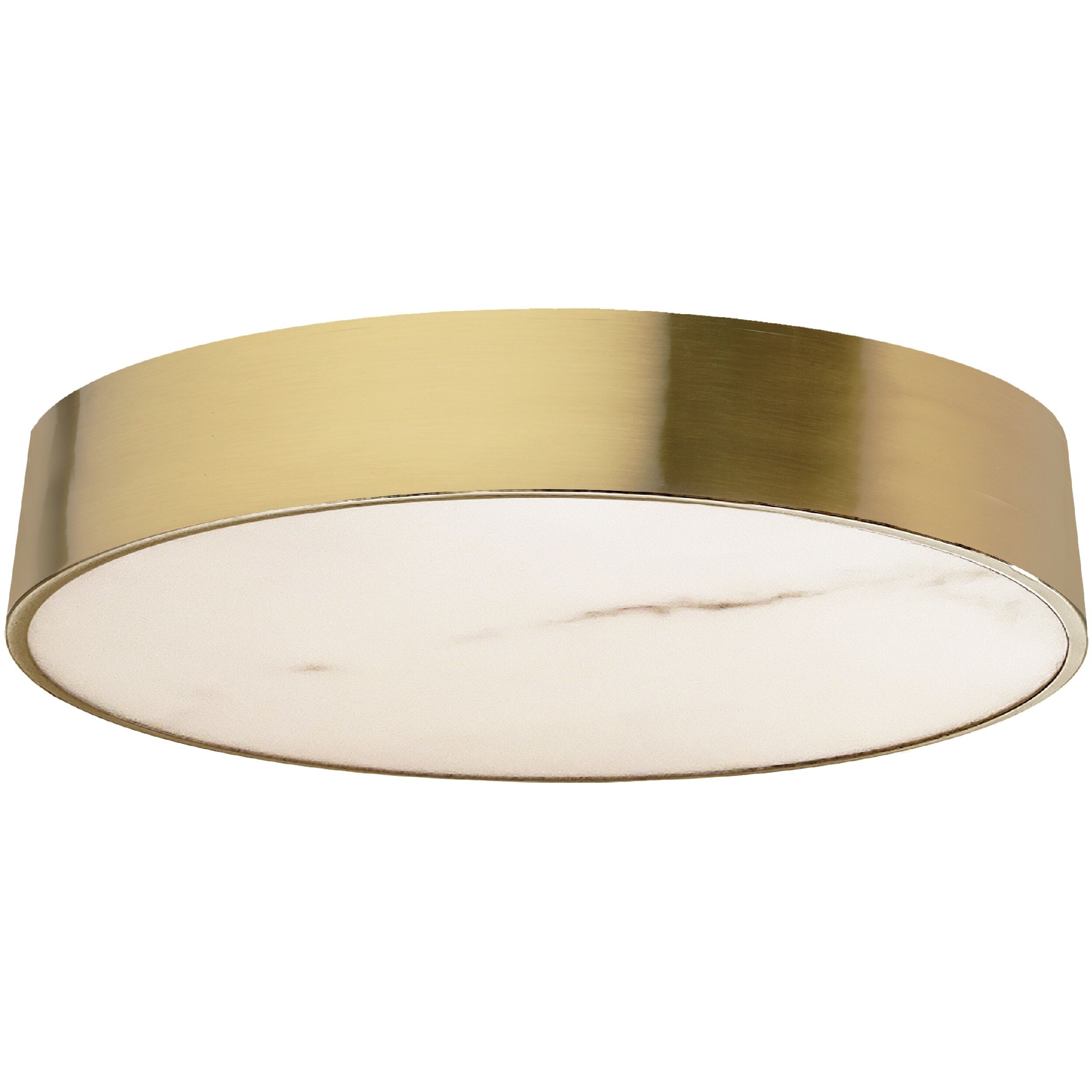 Walsh LED 16 inch Aged Brass Flush Mount Ceiling Light