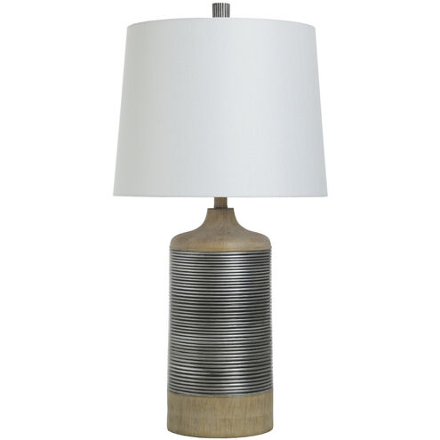 Haverhill 32 inch 150 watt Light Tan and Silver Table Lamp Portable Light
