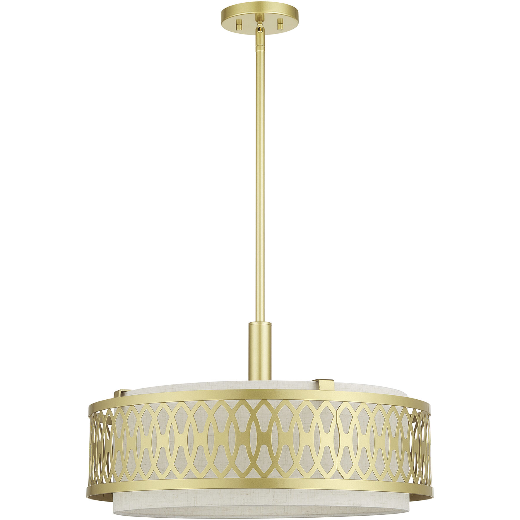Vistaview 4 Light 21 inch Soft Gold Pendant Chandelier Ceiling Light