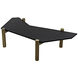 Tabu 70 X 33 inch Ebony Walnut and Antique Brass Coffee Table