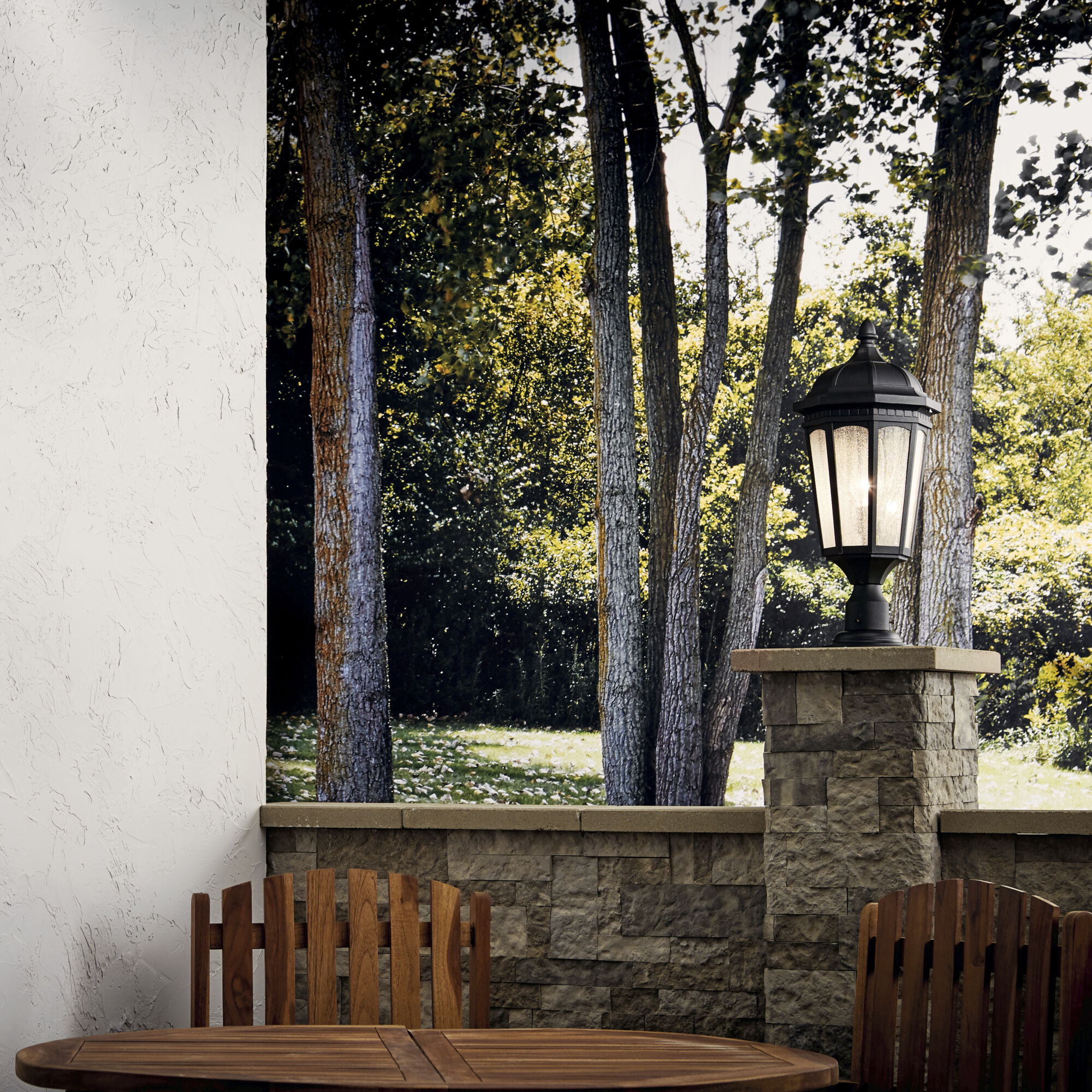 Kichler 9532RZ Courtyard Outdoor Post Light Rubbed Bronze