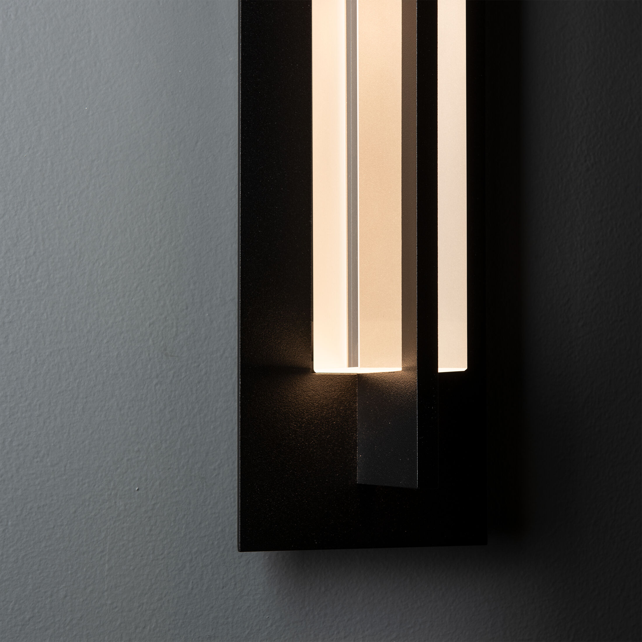 Axis 1 Light 19 inch Coastal Black Outdoor Sconce