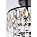 Mila 3 Light 12 inch Black Flush Mount Ceiling Light