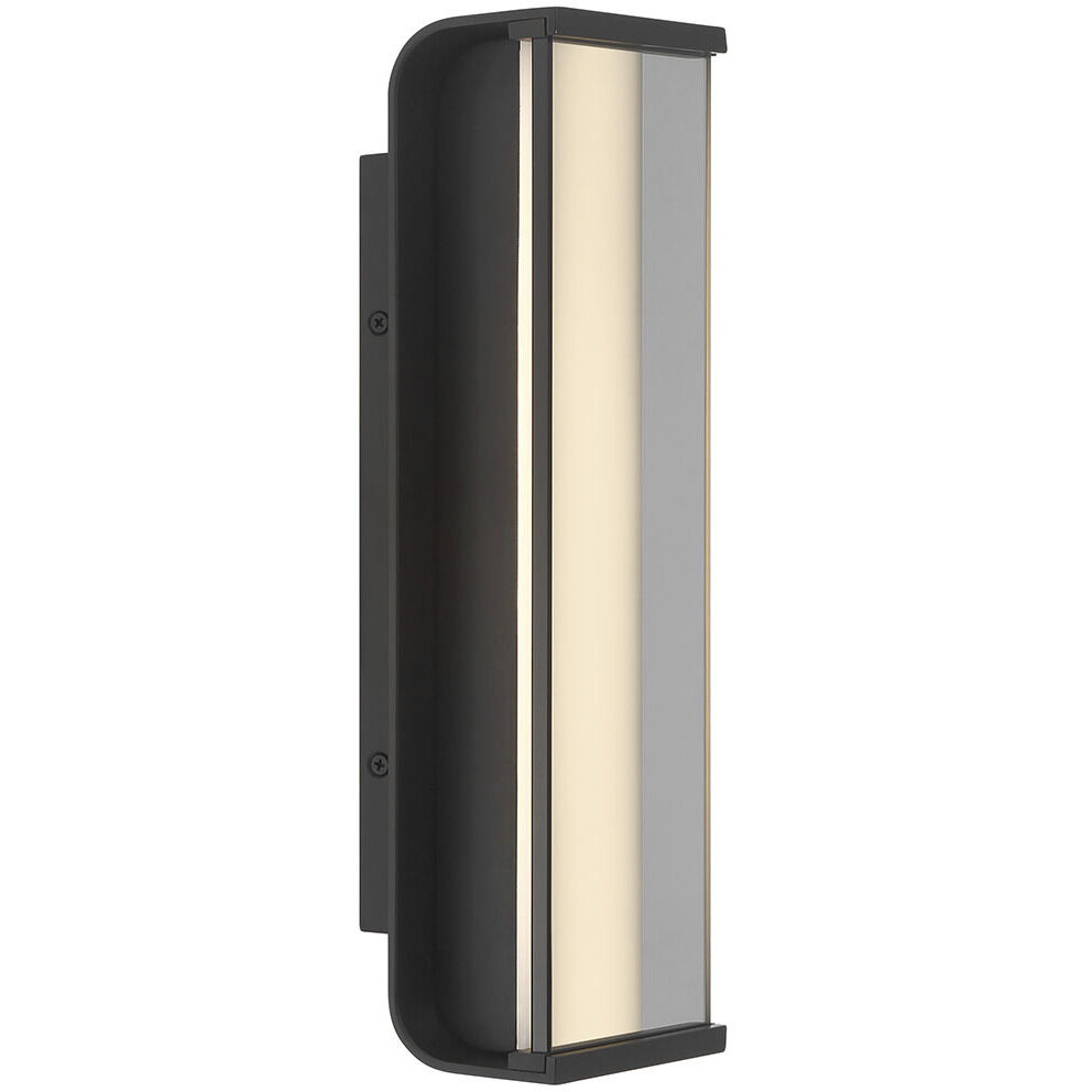 Dulton LED 14 inch Matte Black Outdoor Wall Sconce