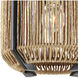 Mali 1 Light 13.5 inch Satin Black Pendant Ceiling Light