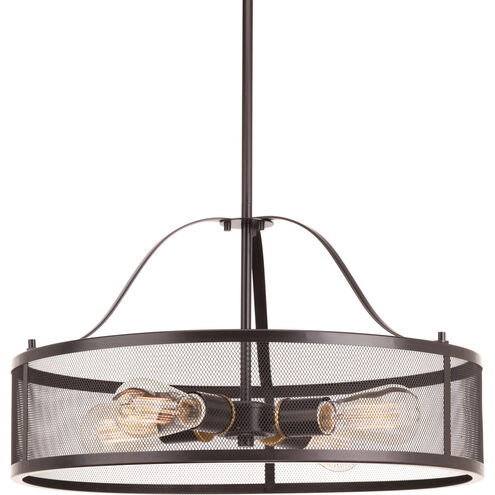 Swing 4 Light 20 inch Antique Bronze Pendant Ceiling Light