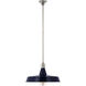 Thomas O'Brien Fitz LED 20 inch Polished Nickel Pendant Ceiling Light in Navy, XL