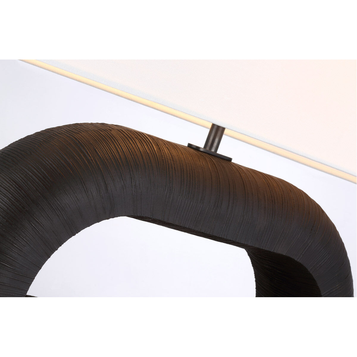 Kelly Wearstler Utopia 20 inch 15.00 watt Aged Iron Combed Console Lamp Portable Light