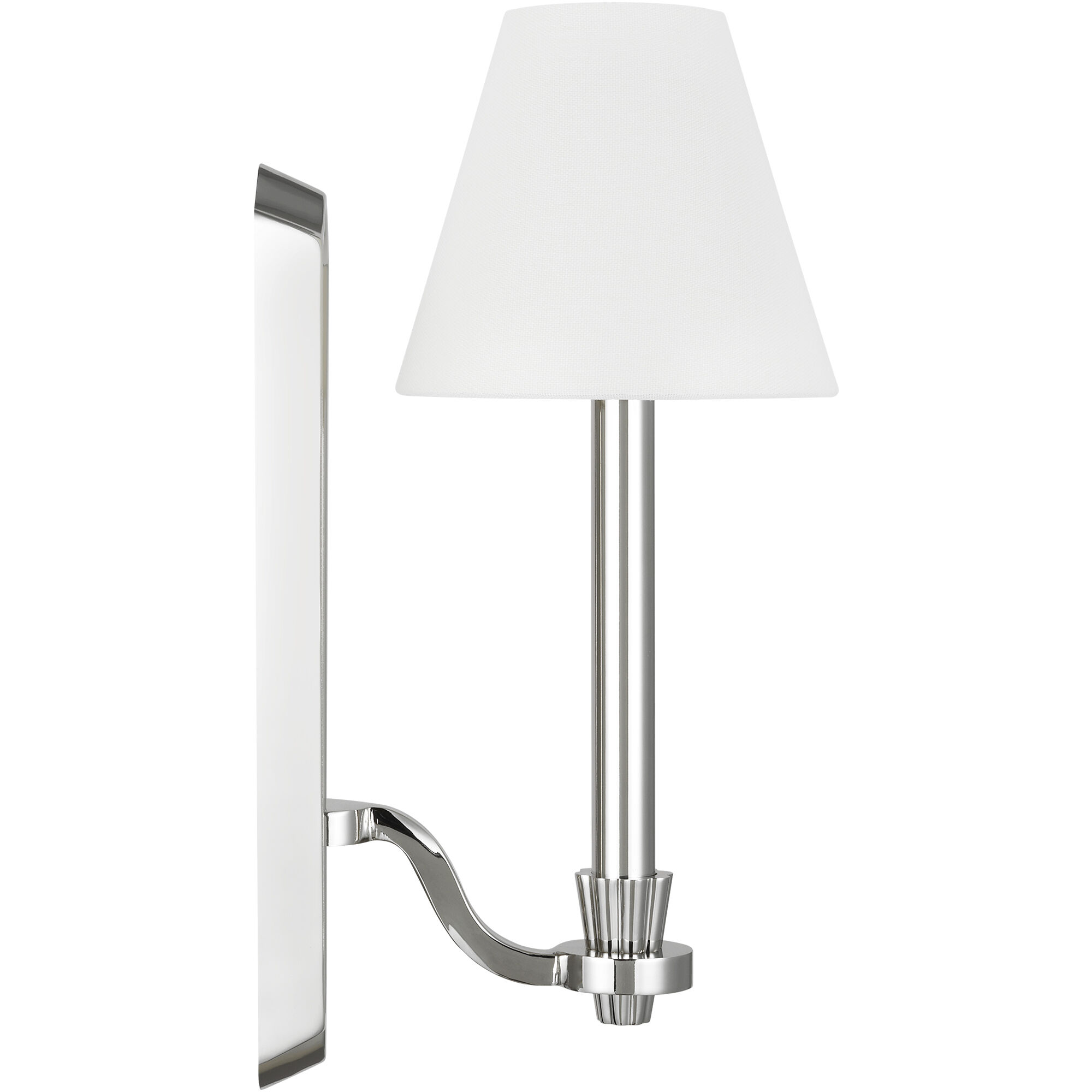 AH by Alexa Hampton Paisley 1 Light 3 inch Polished Nickel Tall Sconce Wall Light