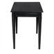 Leonardo 49 X 25 inch Charcoal Black Desk